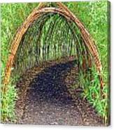 Bamboo Tunnel Canvas Print