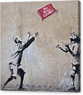 Banksy No Ball Game Canvas Print