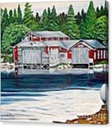 Barkhouse Boatshed Canvas Print