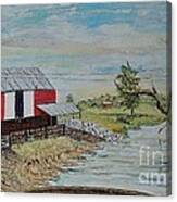 Barn Beside Cooks Creek 2 - Sold Canvas Print