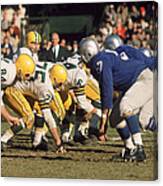 Bart Starr Lines Them Up Canvas Print