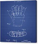 Baseball Glove Patent From 1922 - Blueprint Canvas Print
