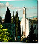 Basilica In Assisi Canvas Print