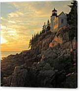 Bass Harbor Head Lighthouse Maine Usa Canvas Print