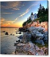 Bass Harbor Head Lighthouse Mount Desert Island Maine Canvas Print