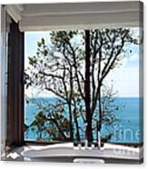 Bathroom With A View Canvas Print