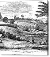 Battle Field At Oriskany, 1777 Canvas Print