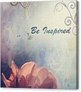 Be Inspired 01b - Poster Canvas Print