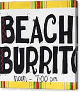 Beach Burrito Canvas Print