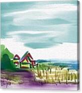 Beach Homes Canvas Print