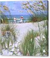 Beach Strollers Canvas Print