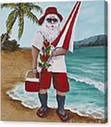 Beachen Santa Canvas Print