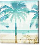 Beachscape Palms I Canvas Print