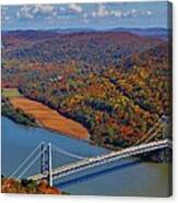 Bear Mountain Bridge And The Hudson Valley Canvas Print
