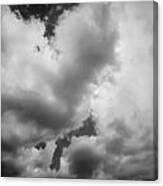 Before The Storm Clouds Stratocumulus 5 Bw Canvas Print
