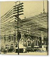 Bell Telephone System Wires 1900 Canvas Print