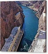 Below Hoover Dam Canvas Print
