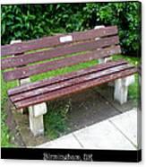 Bench 13 Canvas Print