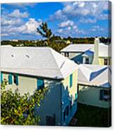Bermuda Zig-zag Rooftops Canvas Print