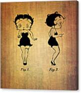 Betty Boop Patent From 1932 Canvas Print