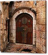 Door In Jerusalem Canvas Print