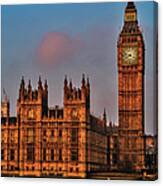 Big Ben And The Houses Of Parliament At Canvas Print