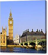 Big Ben And Westminster Bridge 2 Canvas Print