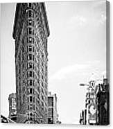 Big In The Big Apple - Bw Canvas Print