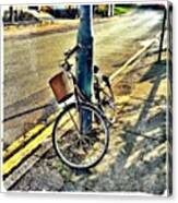 Bike On A Lamp Canvas Print