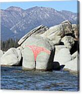 Bikini Rock Canvas Print