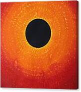 Black Hole Sun Original Painting Canvas Print