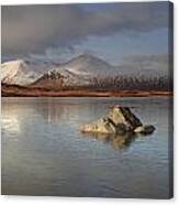 Black Mount And Lochan Na H-achlaise Canvas Print