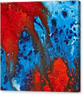 Blue And Red Abstract 3 Canvas Print