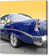 Blue And Silver Chevrolet Canvas Print