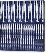 Blue And White Shibori Design Canvas Print