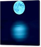 Blue Blue Moon Canvas Print