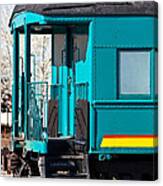 Blue Caboose Canvas Print