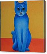 Blue Cat Canvas Print