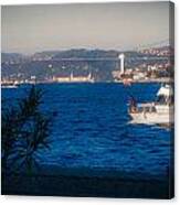 Blue Dawn On The Bosphorus Canvas Print