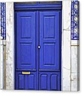 Blue Door Of Estremoz Canvas Print