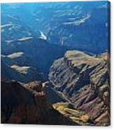 Blue Haze Fills Grand Canyon Gorge Canvas Print