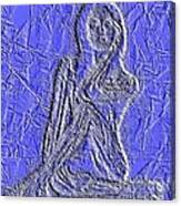 Blue Madonna Canvas Print