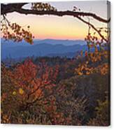 Blue Ridge Sunset Canvas Print