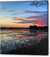 Blue Sunset Over The Refuge Canvas Print