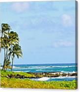 Blue Waters Canvas Print