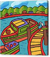 Boat In The Bayou - Cedar Key Canvas Print