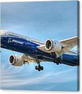 Boeing 787-9 Wispy Canvas Print