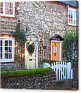 Bosham Cottages West Sussex Canvas Print