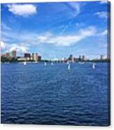 #boston #cambridge #harvard #water Canvas Print