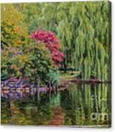 Boston Common Pond Canvas Print